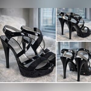 NeroGiardini Platform Heels Lace Sandals